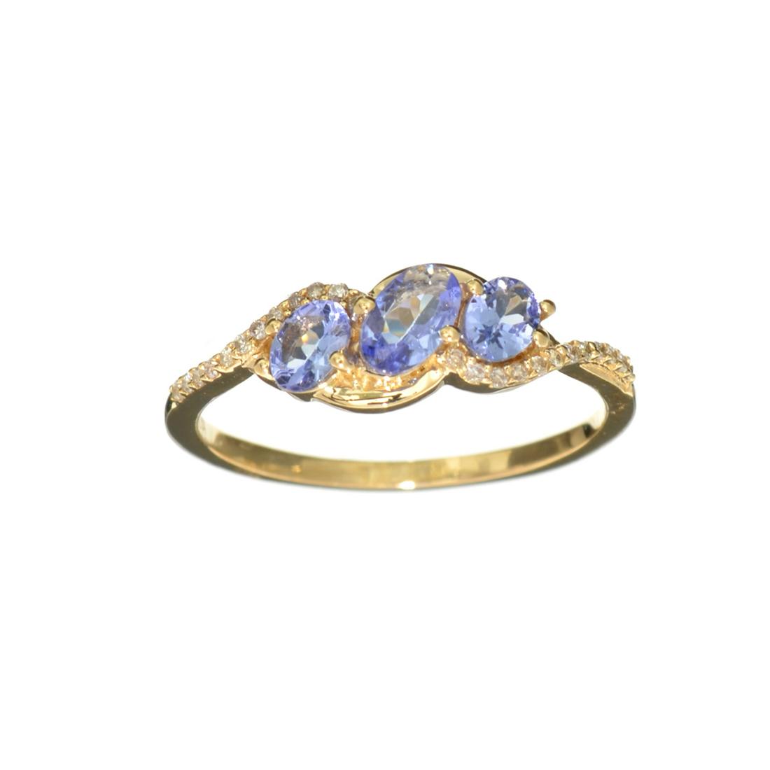 Designer Sebastian 14KT. Gold 0.62CT Oval Cut Tanzanite: Gov. File: H-29104 Fine Jewelry, Designer Sebastian 14KT. Gold, 0.62CT Oval Cut Tanzanite and 0.05CT Round Brilliant Cut Diamond Ring Retail Replacement Value: $1.4K Asset Type: 14KT. Ring Shipping: $