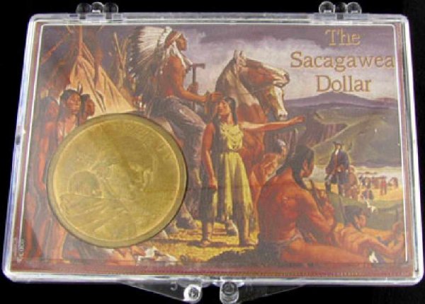 2000 Sacagawea Dollar in Snaplock Display
