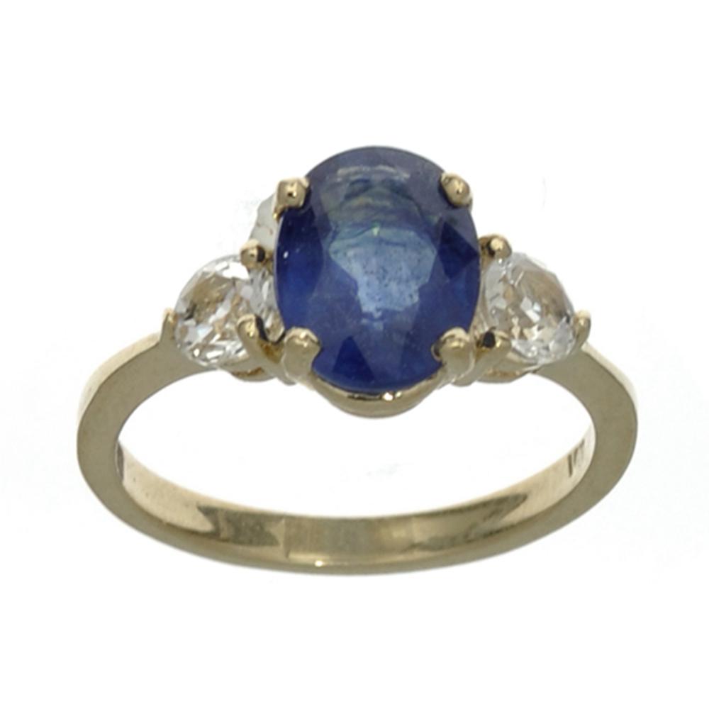 APP: 1.2k Fine Jewelry Designer Sebastian 14KT. Gold,: Gov. File: H-22826 Fine Jewelry Designer Sebastian 14KT. Gold, 2.78CT Blue And White Sapphire Ring Retail Replacement Value: $1.2K Asset Type: 14KT. RingShipping: $19.95
