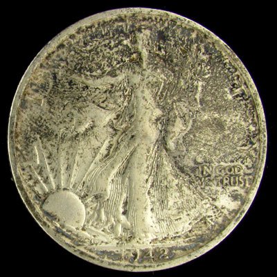 1942-S U.S. Walking Liberty Half Dollar Coin-Inves
