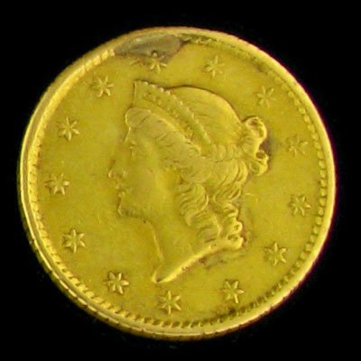 1852 $1 U.S. Liberty Head Type Gold Coin-Investmen