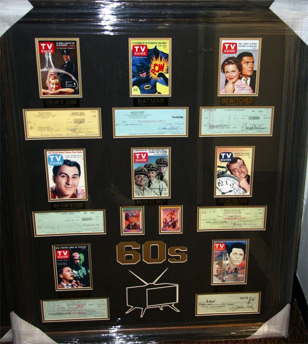 1960's TV Guide- Collage-Authentic Star Signatures-