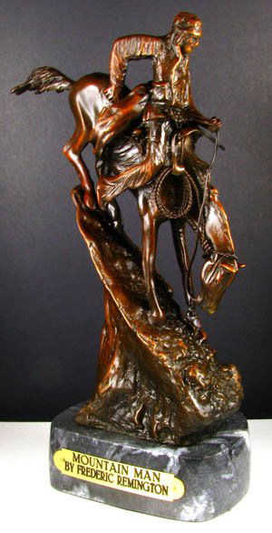 Frederic Remington Bronze Reproduction - Mountain