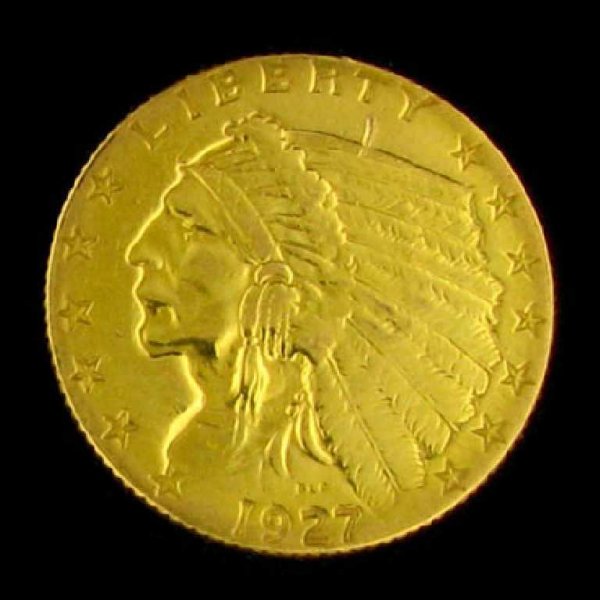 1927 $2.5 U.S. Indian Head Type Gold Coin-Investmen