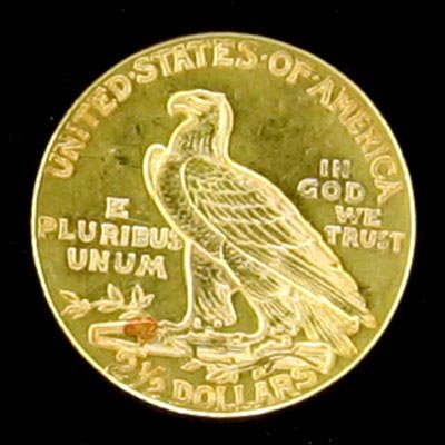 1913 $2.5 US Indian Head Type Gold Coin-Investment