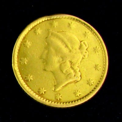 1853 $1 U.S. Liberty Head Type Gold Coin-Investmen