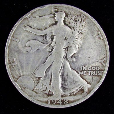 1942-S U.S. Walking Liberty Half Dollar Coin-Inves