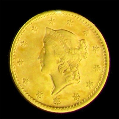 1852 $1 U.S. Liberty Head Type Gold Coin-Investment