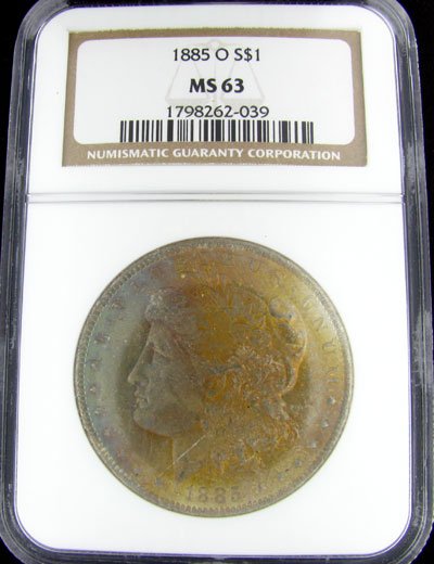 1885-O U.S. Morgan Silver Dollar Coin-Investment P