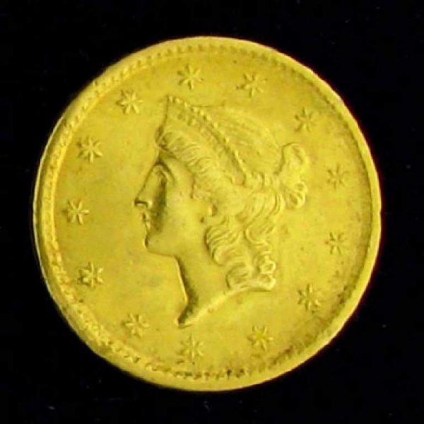 1851 $1 U.S. Liberty Head Type Gold Coin-Investmen