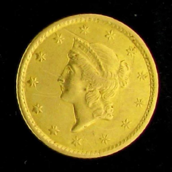 1853 $1 U.S. Liberty Head Type Gold Coin-Investmen