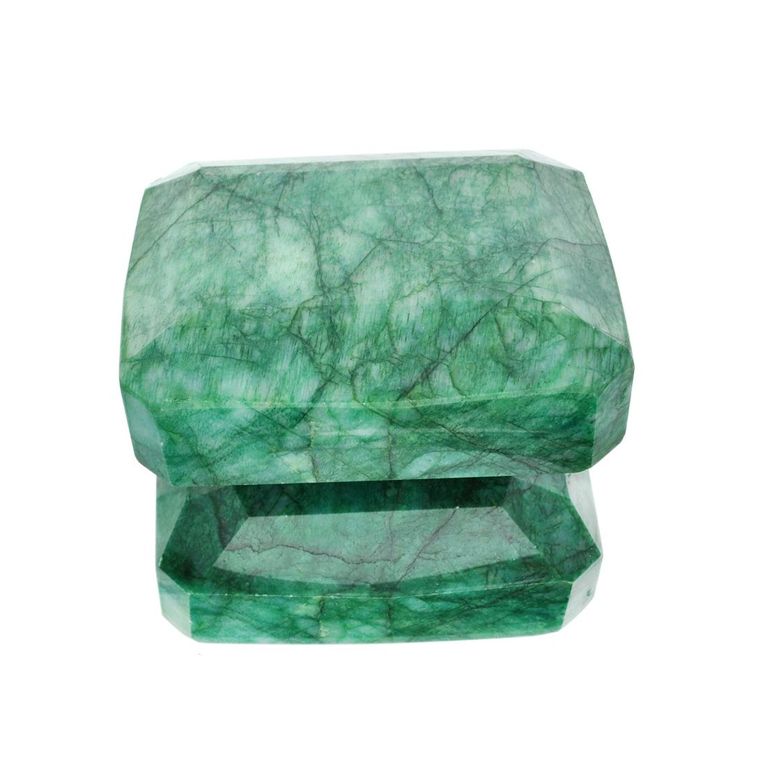 APP: 5.4k 2,168.74CT Rectangular Step Cut Green Beryl: Gov. File: H-38565 2,168.74CT Rectangular Step Cut Green Beryl Emerald Gemstone Retail Replacement Value: $5.4K Asset Type: Emerald Gemstone Shipping: $19.95