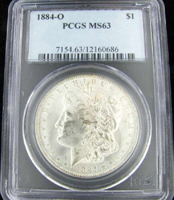 1884-O U.S. Morgan Silver Dollar Coin-Investment P