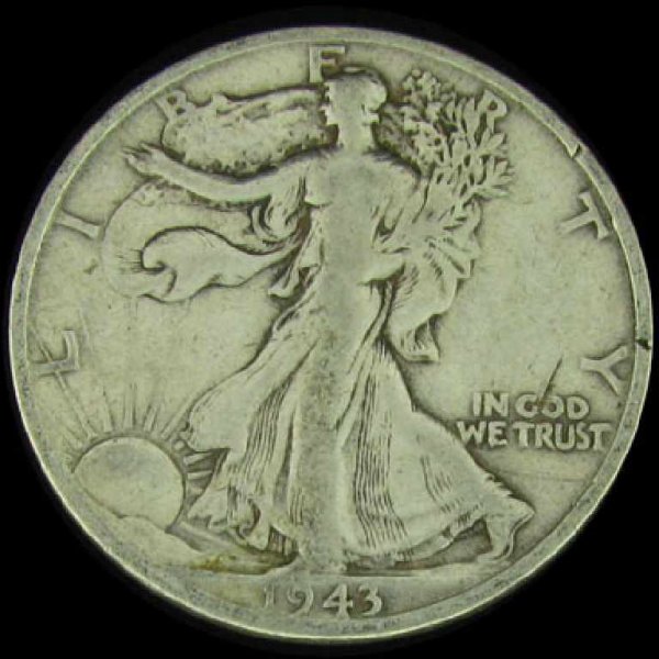 1943-S U.S. Walking Liberty Half Dollar Coin-Inves