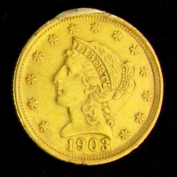 1903 $2.5 U.S. Liberty Head Type Gold Coin-Investm