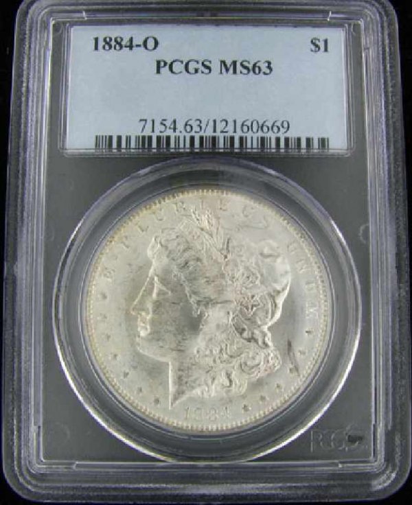 1884-O U.S. Morgan Silver Dollar Coin-Investment P
