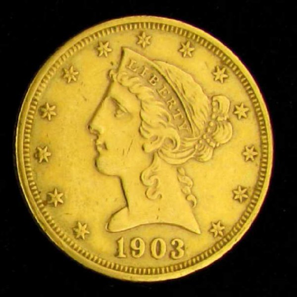 1903-S $5 U.S. Liberty Head Type Gold Coin-Investm