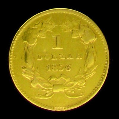 1856 $1 U.S. Indian Head Type Gold Coin - Investment
