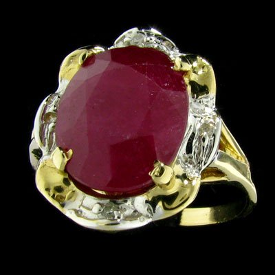 APP: 4.8k 14 kt. Gold, 5.59CT Ruby & Diamond Ring