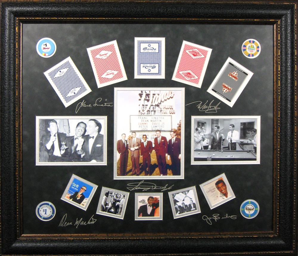 *Rare The Rat Pack Chips and Cards Museum Framed: Gov. File: M-21567 *Rare The Rat Pack Chips and Cards Museum Framed Collage 01 - Plate Signed Asset Type: CollectableShipping: $39.95. Item may be pick up only, or require additional shipping charges