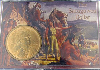 2000 Sacagawea Dollar in Snaplock Display