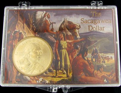 2000 Sacagawea Dollar in Snaplock Display - Investment