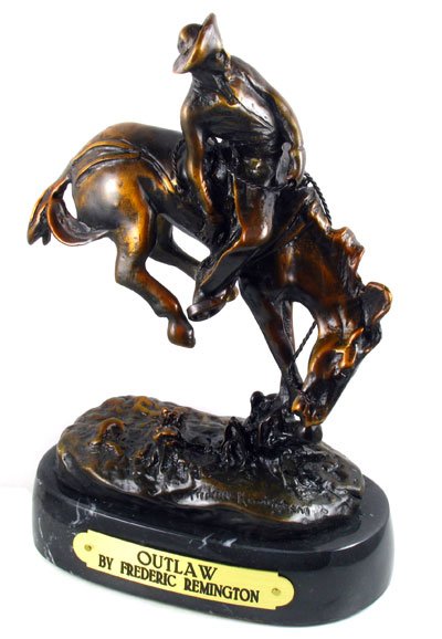 Frederic Remington Bronze Reproduction - Outlaw