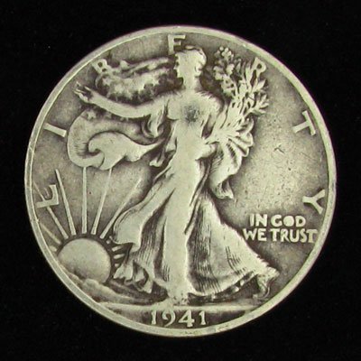 1941-D U.S. Walking Liberty Half Dollar Coin -Investmet