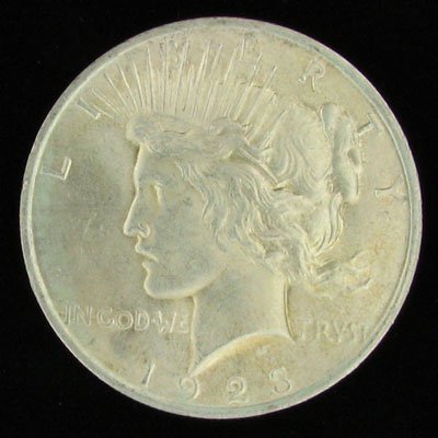 1923 U.S. Peace Silver Dollar Coin - Investment