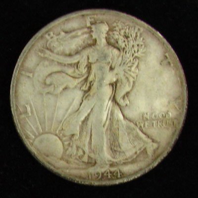 1944-S U.S. Walking Liberty Half Dollar Coin -Investmet