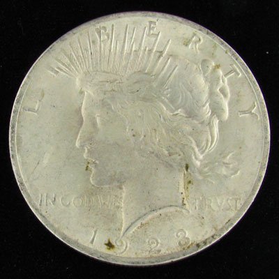 1923 U.S. Peace Silver Dollar Coin - Investment