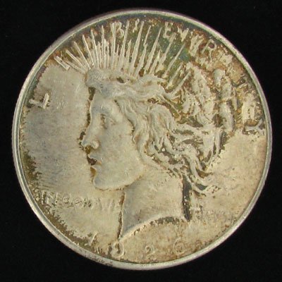 1926-S U.S. Peace Silver Dollar Coin - Investment