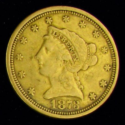 1873 $2.5 U.S. Liberty Head Type Gold Coin - Investment