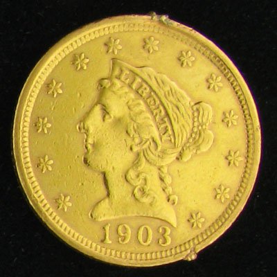 1903 $2.5 U.S. Liberty Head Type Gold Coin - Investment