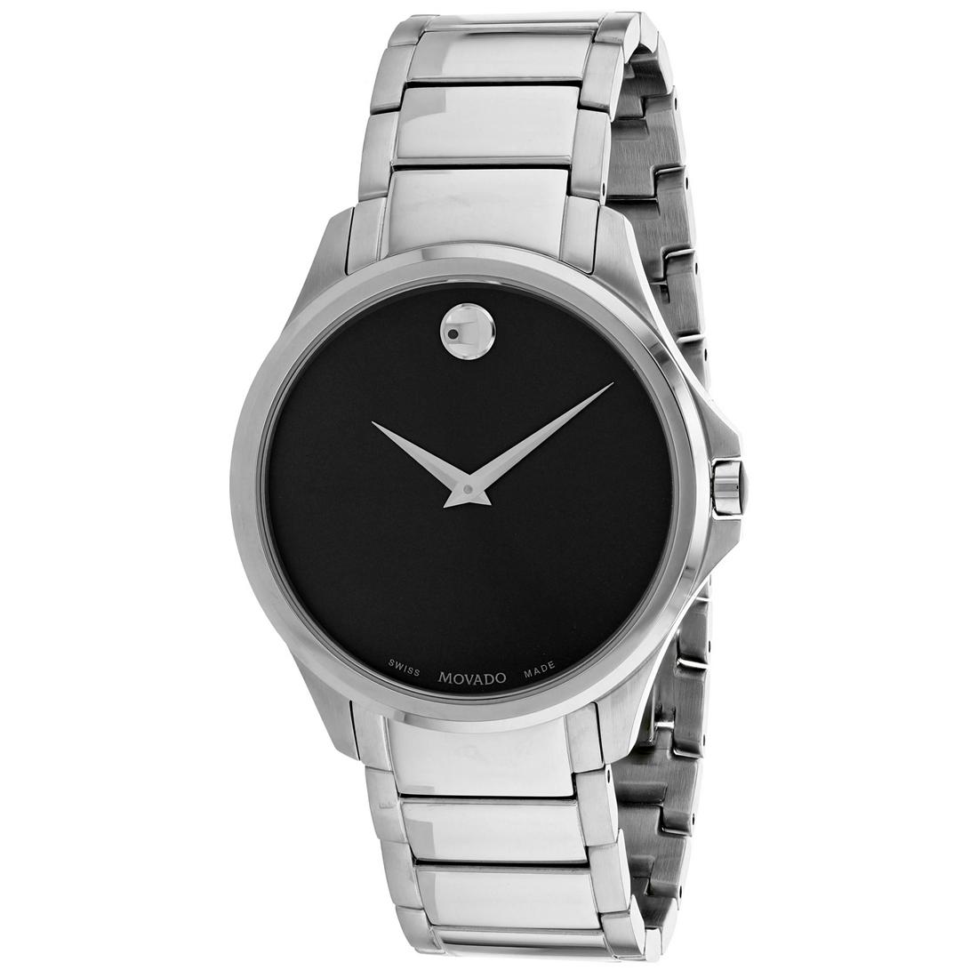*Movado Men's Ario Round Stainless Steel Case Black: Gov. File: H-66443 *Movado Men's Ario Round Stainless Steel Case Black Dial Sapphire Push/Pull Quartz Watch (Vault_M) Asset Type: Watch Shipping: $19.95
