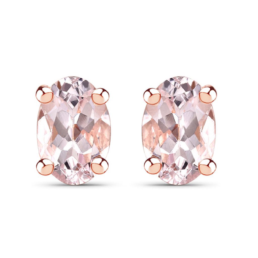 APP: 0.6k 0.80CT Oval Cut Morganite Sterling Silver: Gov. File: H-66772 0.80CT Oval Cut Morganite Sterling Silver Earrings - Great Investment - Charming Piece! -PNR- Retail Replacement Value: $0.6K Asset Type: Earrings Shipping: $19.95