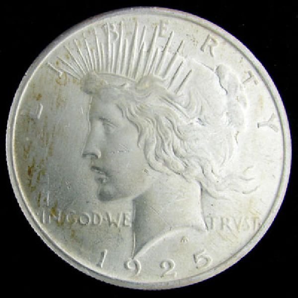 1925 U.S. Peace Silver Dollar Coin - Investment