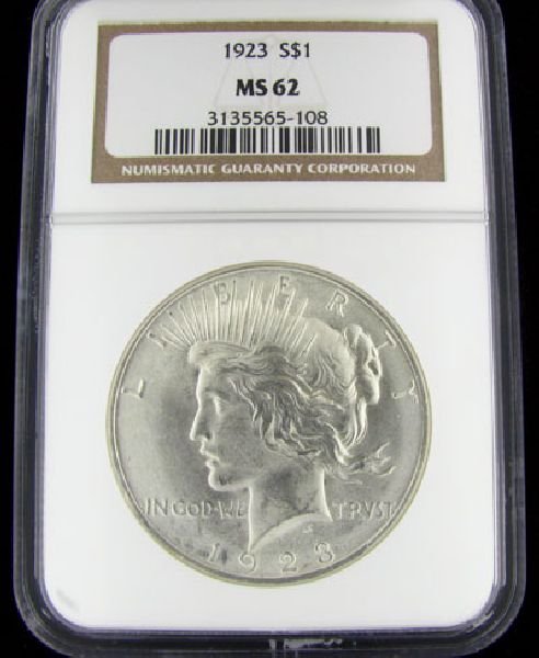 1923 U.S. Peace Silver Dollar Coin - Investment