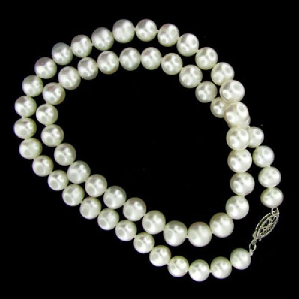 Single Strand 16'' 7mm Freshwater Pearl Necklace
