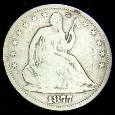 1877-S Seated Liberty Half Dollar Coin