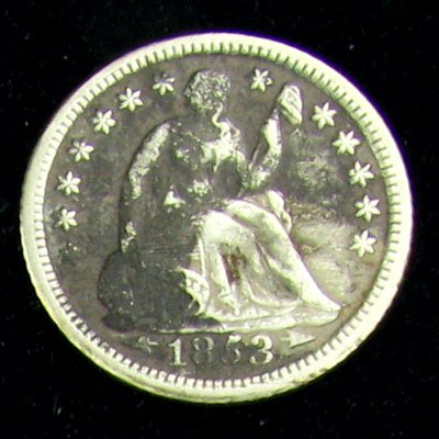 1853-O Seated Liberty Half Dime Coin