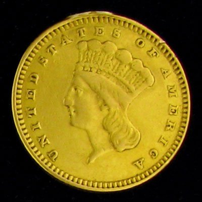 1888 $1 Indian Head Gold Coin