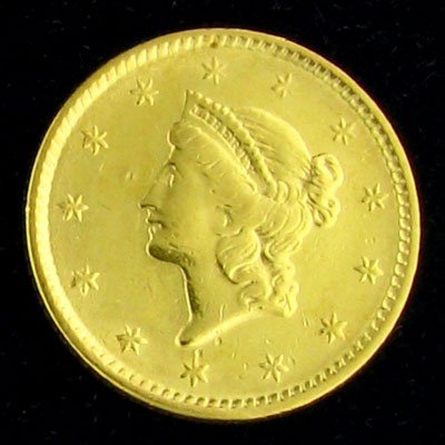 1851 U.S. $1 Liberty Head Gold Coin