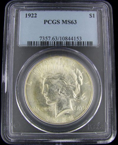 1922 U.S. Peace Silver Dollar Coin