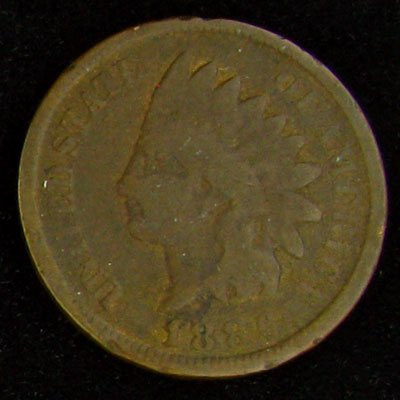 1886 Indian Head One Cent Coin