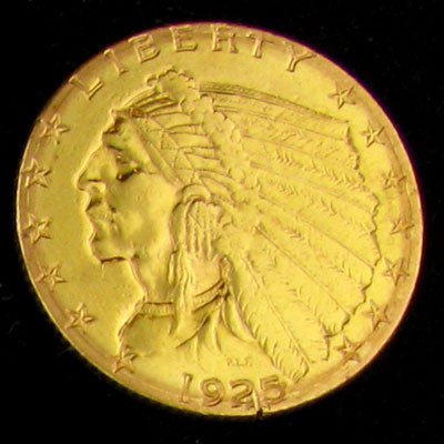 1925-D $2.5 U.S. Indian Gold Coin