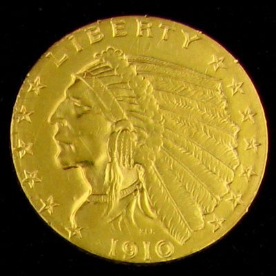 1910 $2.5 U.S. Indian Gold Coin