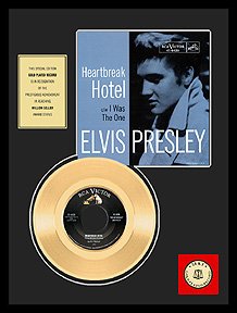 Elvis Presley ''Heartbreak Hotel'' Gold Record