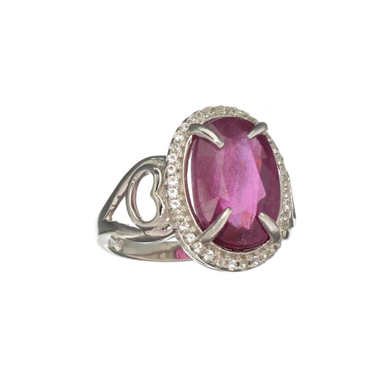 APP: 2.1k Fine Jewerly 6.00CT Oval Cut Ruby And White: Gov. File: H-17103 Fine Jewerly 6.00CT Oval Cut Ruby And White Sapphire Sterling Silver Ring Retail Replacement Value: $2.1K Asset Type: Sterling Silver Ring Shipping: $19.95