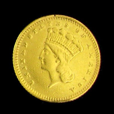1862 $1 U.S. Indian Head Type Gold Coin - Investment
